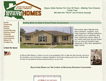 Tablet Screenshot of bayoustatehomes.com